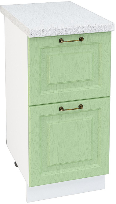 Шкаф нижний 2 ящика Кухня Ницца ШН2Я 400