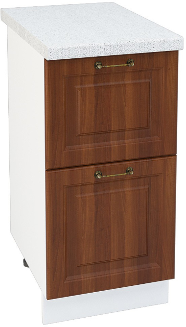 Шкаф нижний 2 ящика Кухня Ницца ШН2Я 400