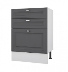 Стол рабочий 600 мм с тремя ящиками B-BOX (Метабоксы) Ева