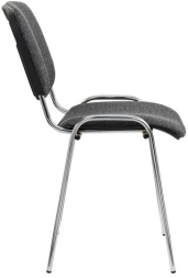 Стул STAFF "Iso Lite CF-008", хром, ткань серая (С-71), 532566
