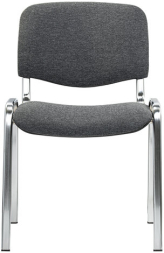 Стул STAFF "Iso Lite CF-008", хром, ткань серая (С-71), 532566