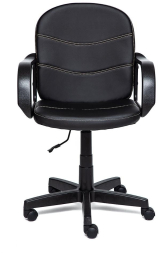 Кресло BAGGI кож/зам, черный, 36-6