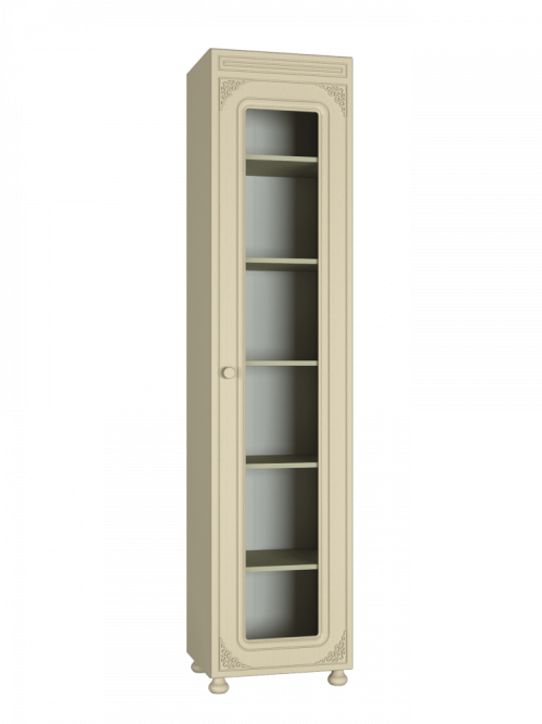 Шкаф Ассоль плюс АС-533К с стеклом (правый) ваниль