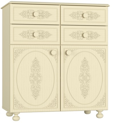 Комод Ассоль плюс АС-18 ваниль