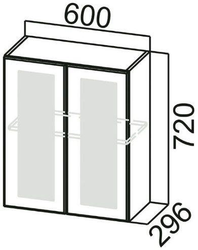 Шкаф навесной Ш600 Модерн