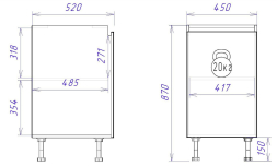 Стол С-45 Женева (ЛДСП)