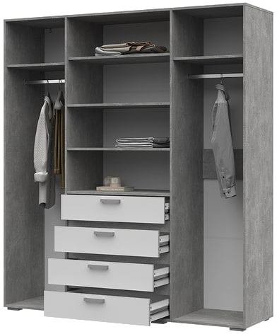 Шкаф с зеркалом ШК-02 Денвер (СМ)