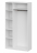 Шкаф 3-створчатый ШК 5 (1200) Белый текстурный