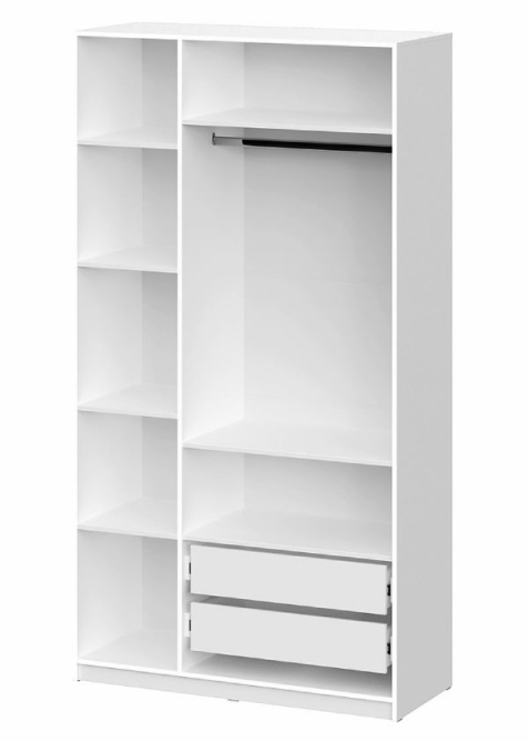 Шкаф 3-створчатый ШК 5 (1200) Белый текстурный