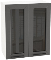 Шкаф верхний со стеклом с 2 ств. ШВС 600 Глетчер