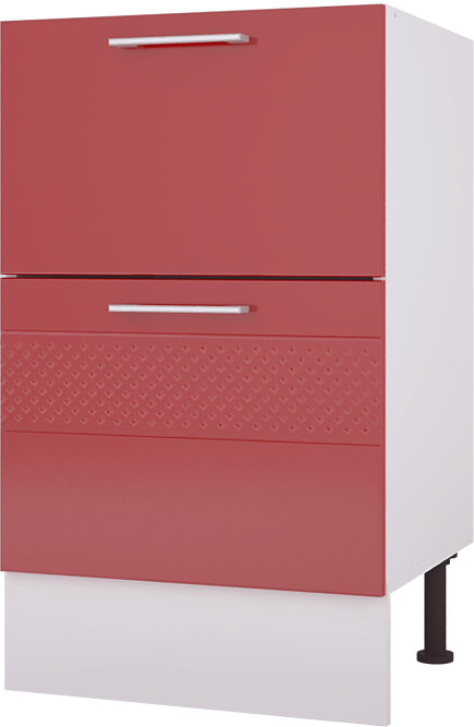 Стол рабочий 500 мм с двумя ящиками Люкс