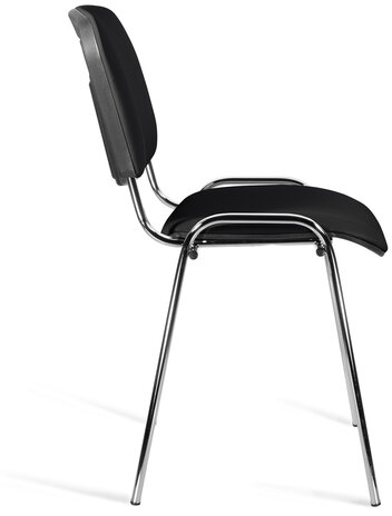 Стул STAFF "Iso Lite CF-008", хром, кожзам черный (Z-11), 532567