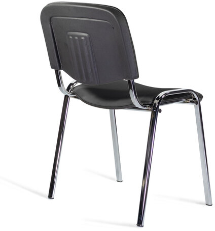 Стул STAFF "Iso Lite CF-008", хром, кожзам черный (Z-11), 532567