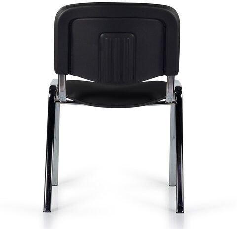 Стул STAFF "Iso Lite CF-008", хром, кожзам черный (Z-11), 532567