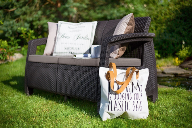 Диван садовый из ротанга Корфу Макс (Corfu love seat max) коричневый