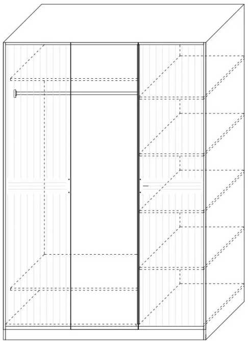 Шкаф 3-х дв. Майами NEW