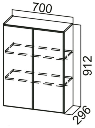 Шкаф навесной Ш700 Модерн