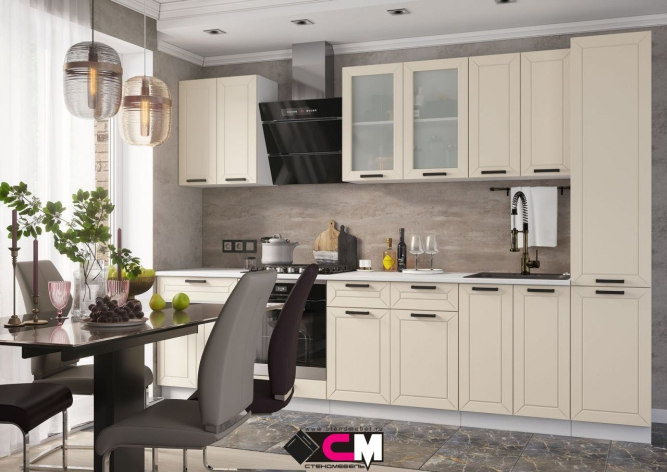 Кухня Альфа Холст брюле комплект 1