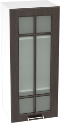 Шкаф верхний высокий со стеклом с 1 створкой ШВС409 Прага