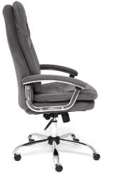 Кресло SOFTY LUX флок , серый, 29