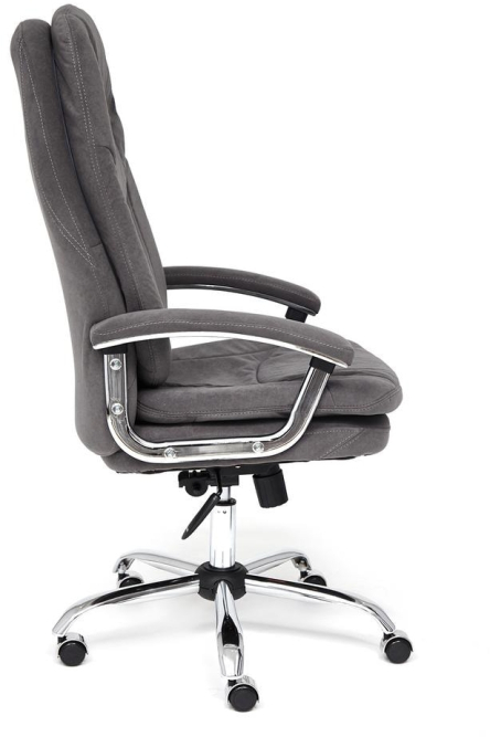 Кресло SOFTY LUX флок , серый, 29