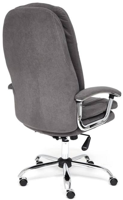 Кресло SOFTY LUX флок , серый, 29