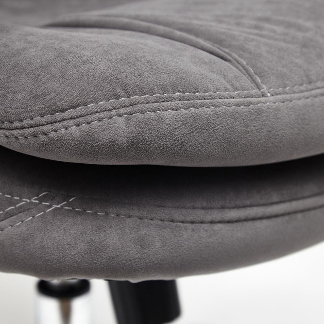 Кресло SOFTY LUX флок , серый, 29