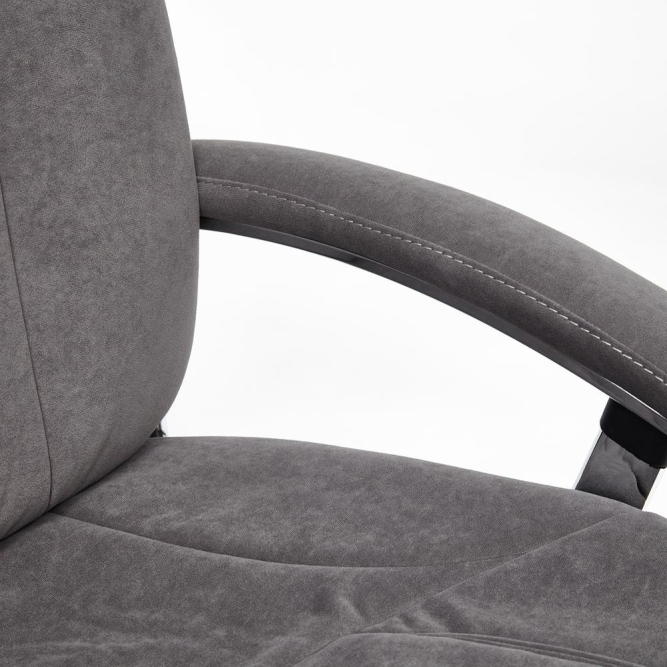 Кресло SOFTY LUX флок , серый, 29