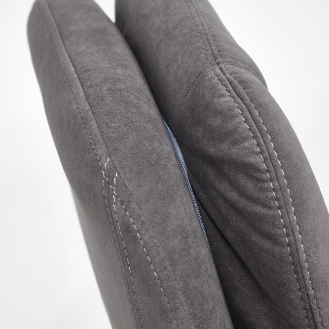 Кресло SOFTY LUX флок , серый, 29