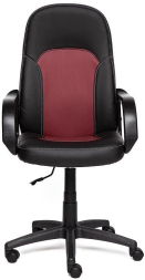 Кресло PARMA кож/зам, черный/бордо, 36-6/36-7