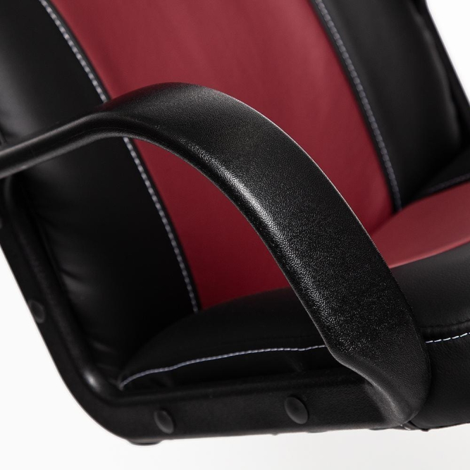 Кресло PARMA кож/зам, черный/бордо, 36-6/36-7