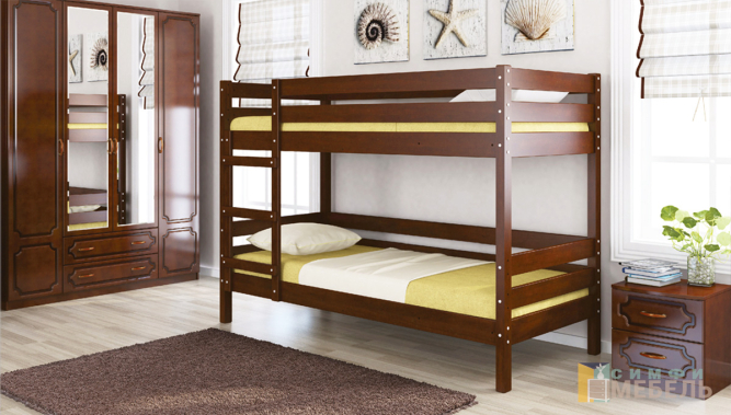 Кровать из массива двухъярусная Джуниор