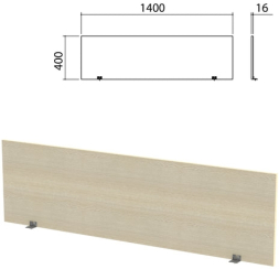 Экран-перегородка Канц прямая