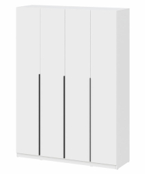 Шкаф 4-створчатый ШК 5 (1600) Белый текстурный