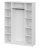 Шкаф 4-створчатый ШК 5 (1600) Белый текстурный
