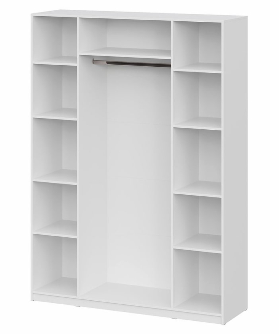 Шкаф 4-створчатый ШК 5 (1600) Белый текстурный