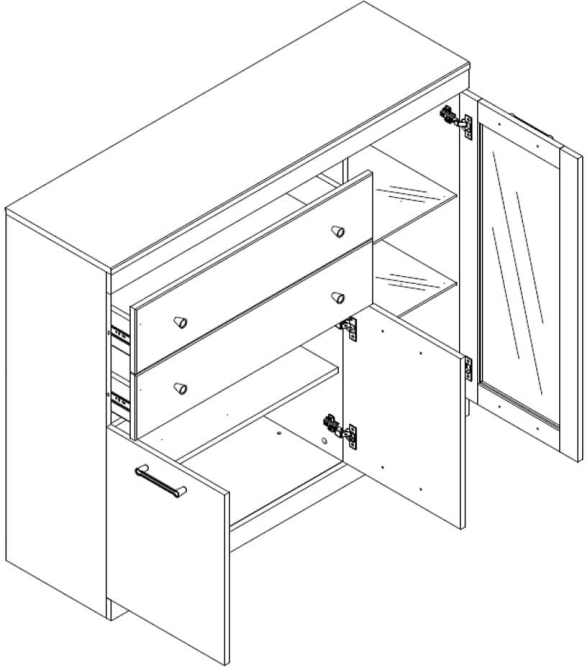 Тумба 1V2D2S JAGGER