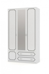Шкаф распашной &quot;Лак&quot; 3-х дверный  ШР-3 (зеркало)