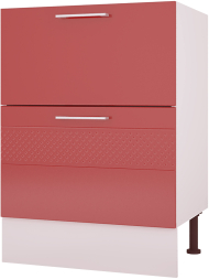 Стол рабочий 600 мм с двумя ящиками Люкс