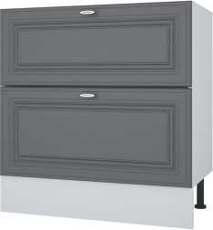 Стол рабочий 800 мм с двумя ящиками B-BOX (Метабоксы) Ева