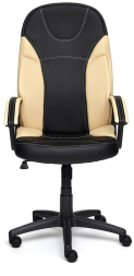 Кресло TWISTER кож/зам, черный/бежевый, 36-6/36-34