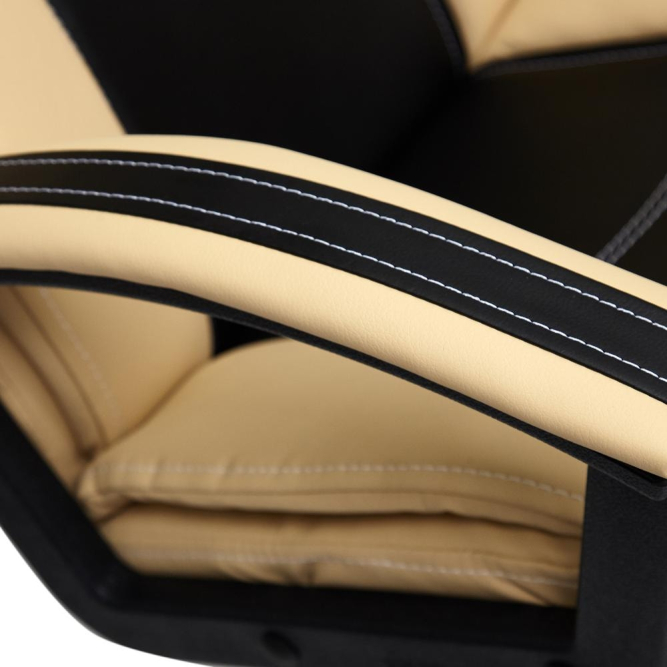 Кресло TWISTER кож/зам, черный/бежевый, 36-6/36-34