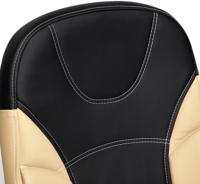 Кресло TWISTER кож/зам, черный/бежевый, 36-6/36-34