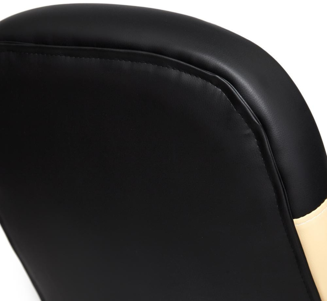 Кресло TWISTER кож/зам, черный/бежевый, 36-6/36-34