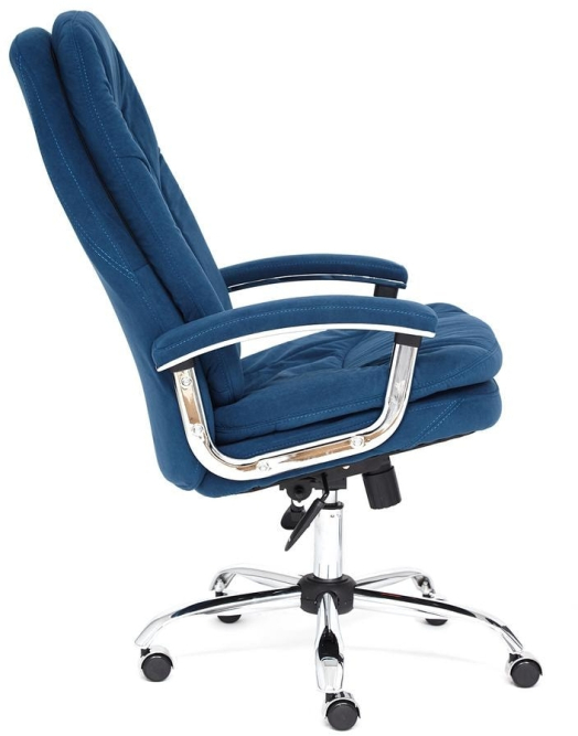 Кресло SOFTY LUX флок , синий, 32