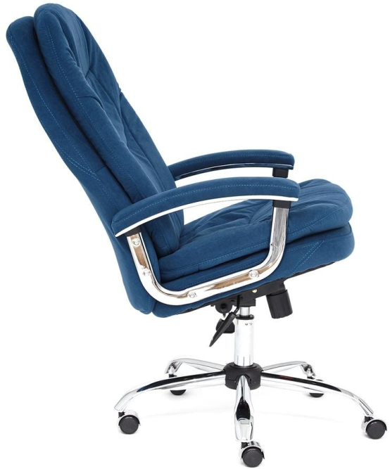 Кресло SOFTY LUX флок , синий, 32