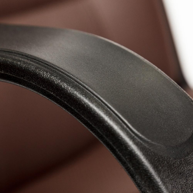 Кресло DEVON кож/зам, коричневый/коричневый перфорированный, 36-36/36-36/06