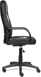 Кресло PARMA кож/зам, черный/бежевый, 36-6/36-34