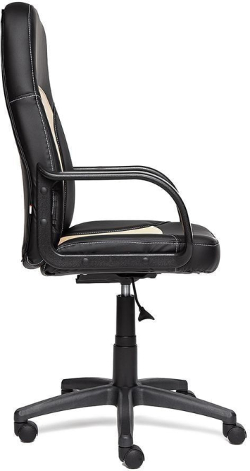 Кресло PARMA кож/зам, черный/бежевый, 36-6/36-34