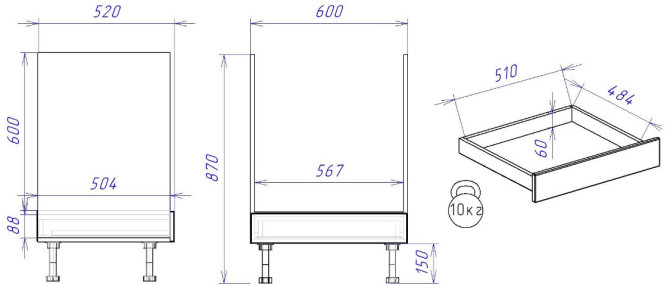 Стол СД-60 Женева (ЛДСП)